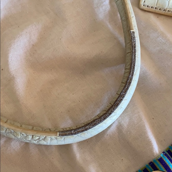 Tory Burch 797 Large Top ZIP Satchel yellow creme - Picture 6 of 14